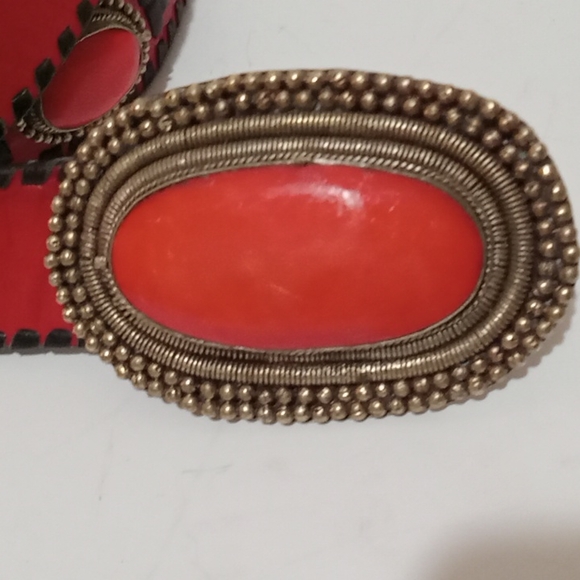 Vintage Buckle leather belt - Picture 4 of 5